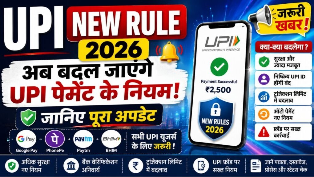 UPI से जुड़े नए नियम 2026 और सावधानियाँ: ऑनलाइन पेमेंट करने से पहले जानें जरूरी बातें