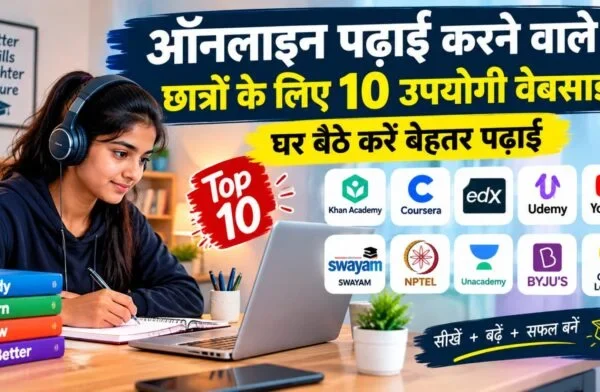विद्यार्थियों की पढ़ाई के लिए 10 बेहतरीन मुफ्त और उपयोगी वेबसाइटें